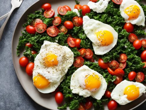 Kale, Tomato & Poached Egg on Toast