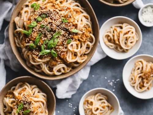 Kimchi Sesame Udon Noodles