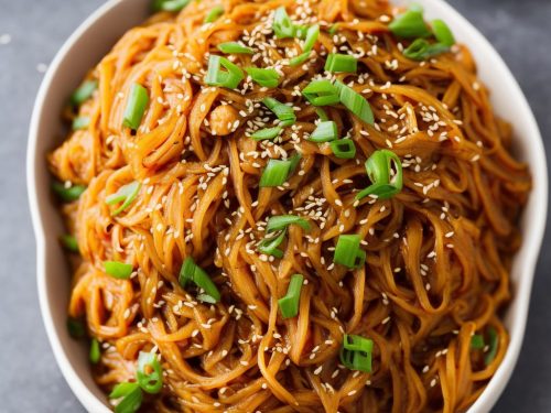 Korean Sweet Potato Noodles (Japchae)