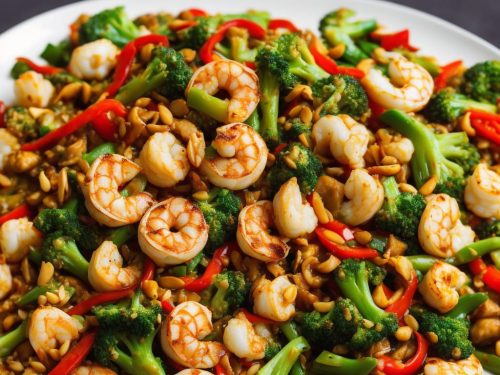 Kung Pao Cauliflower & Prawn Stir-Fry