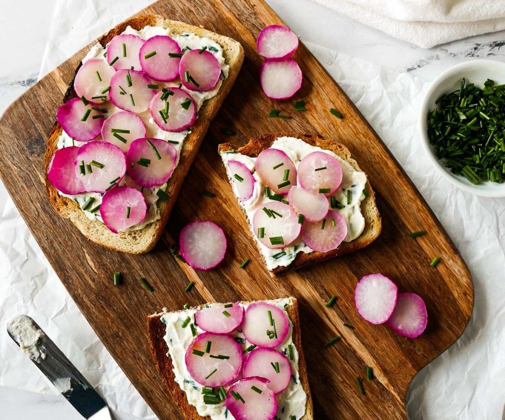 Labneh, Radishes & Sumac Toast