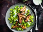 Lamb chops with chilli & Ligurian broad bean pesto