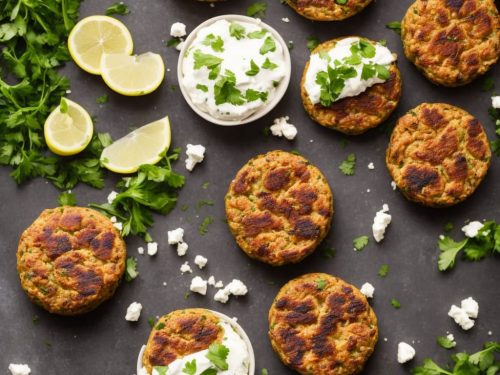 Lamb & Feta Burgers with Minty Yogurt