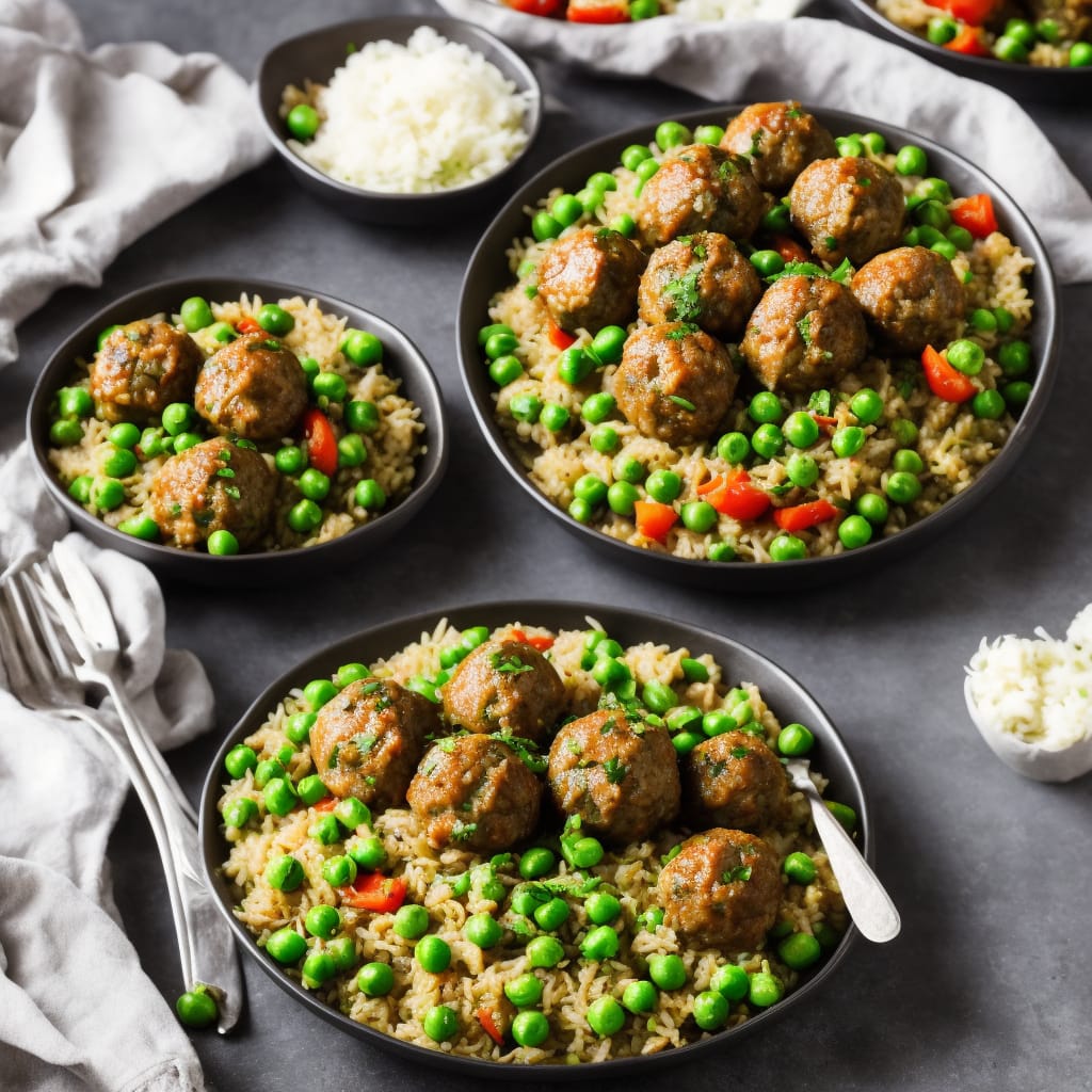 Lamb Meatball & Pea Pilaf