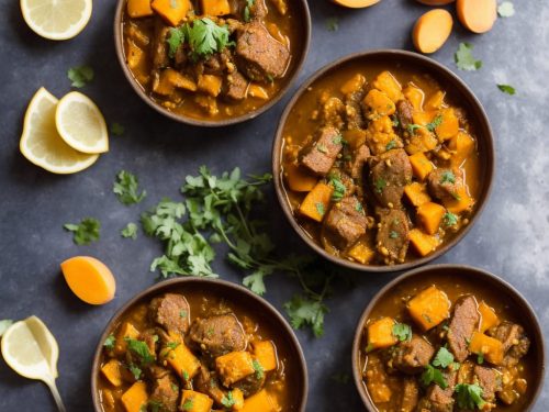 Lamb, squash & apricot tagine