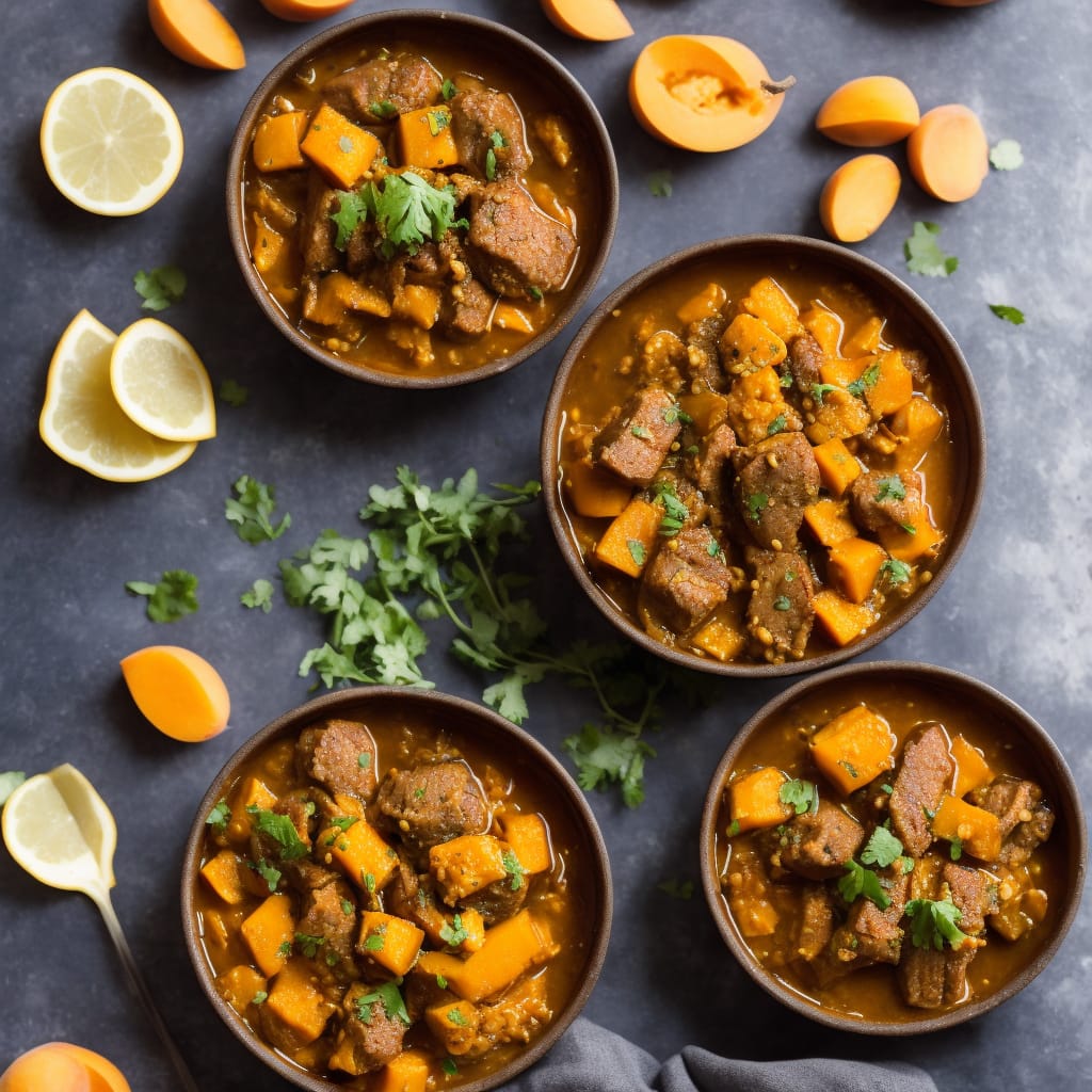 Lamb, squash & apricot tagine