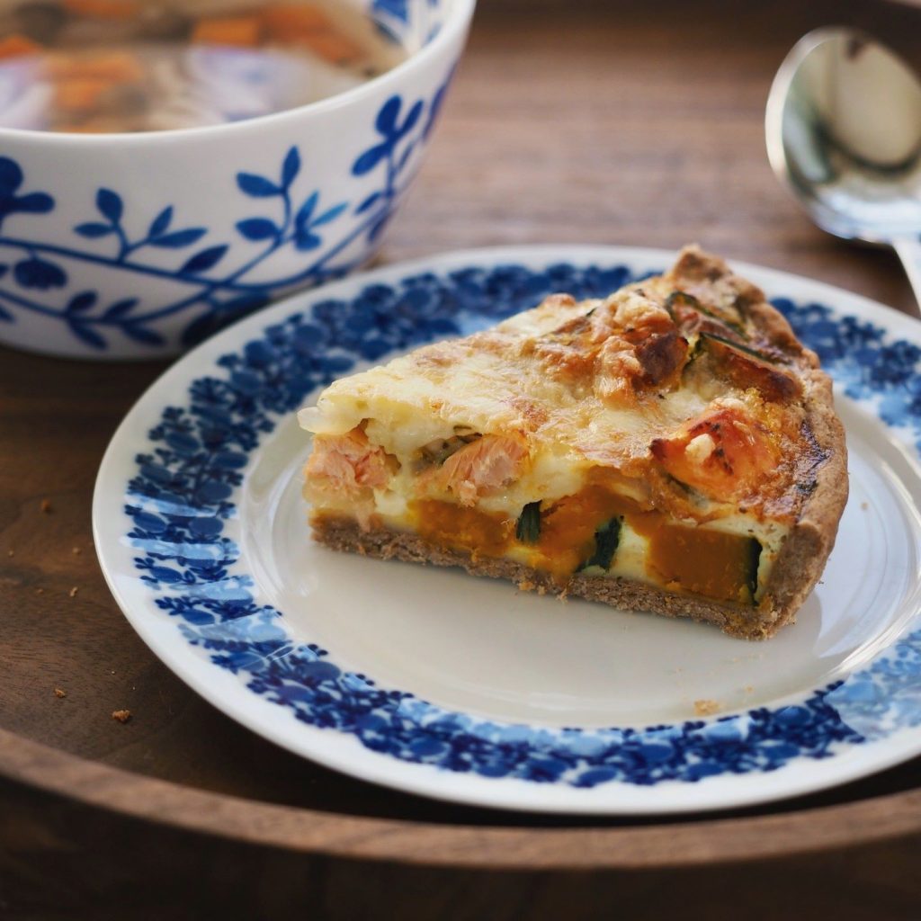 Layered Squash, Barley & Spinach Pie