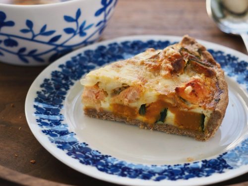 Layered Squash, Barley & Spinach Pie