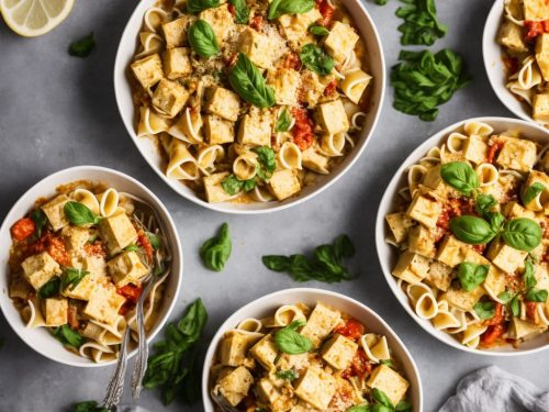 Layered Tofu Pasta Bake