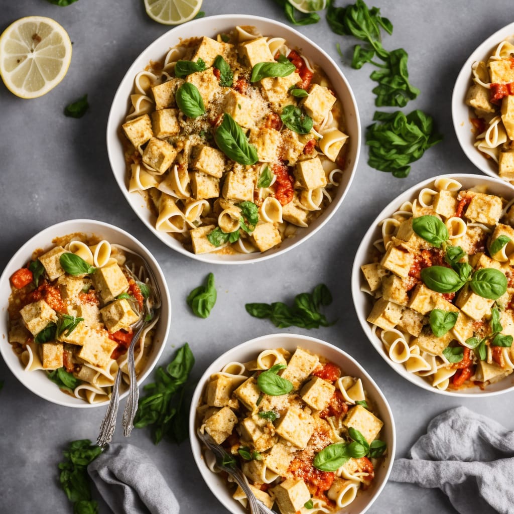 Layered Tofu Pasta Bake