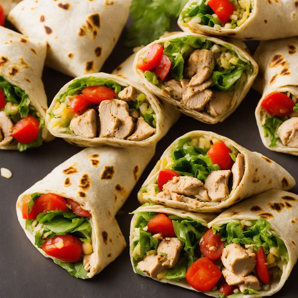 Lebanese Chicken Wraps