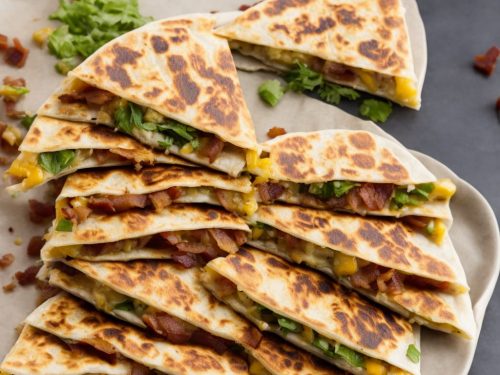 Leek, Bacon & Mustard Quesadilla