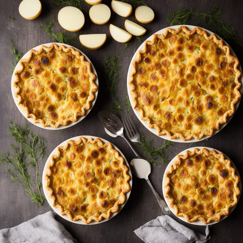 Leek, Cheese & Potato Pie