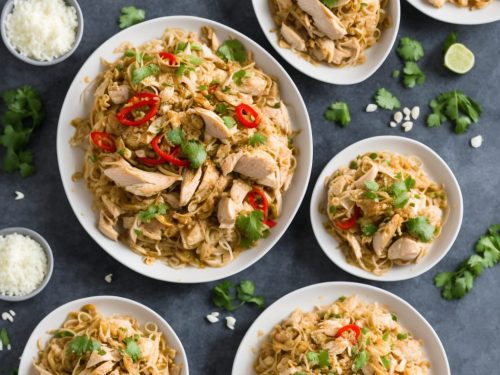 Leftover Roast Chicken Pad Thai