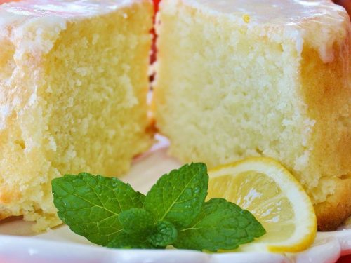 Lemon Buttermilk Pound Cake with Aunt Evelyn's Lemon Glaze