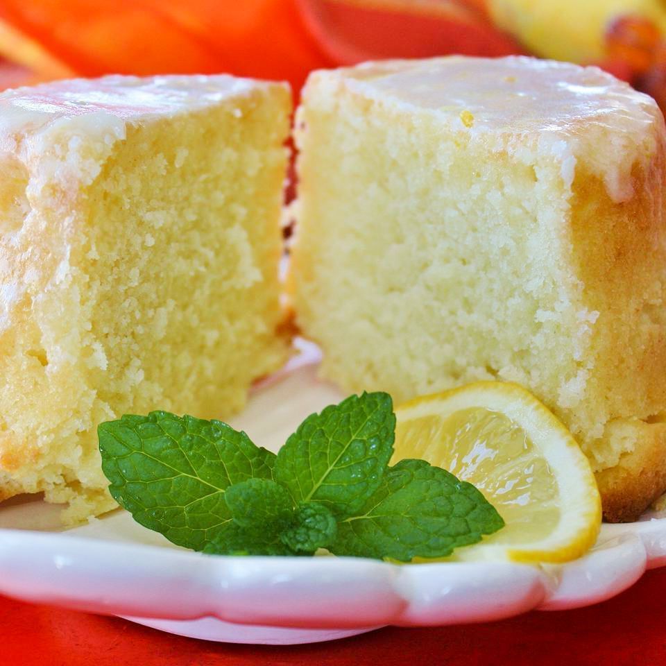 Lemon Buttermilk Pound Cake with Aunt Evelyn's Lemon Glaze