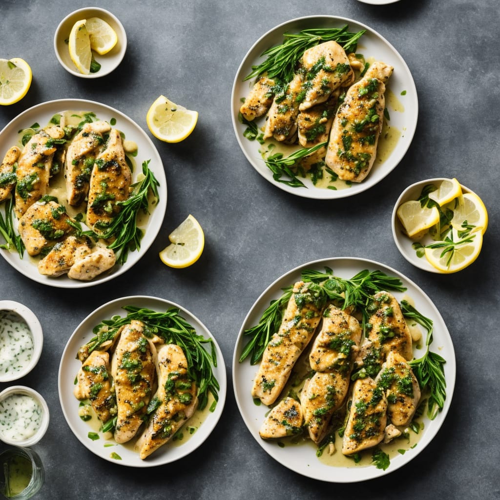 Lemon Chicken with Tarragon Dressing