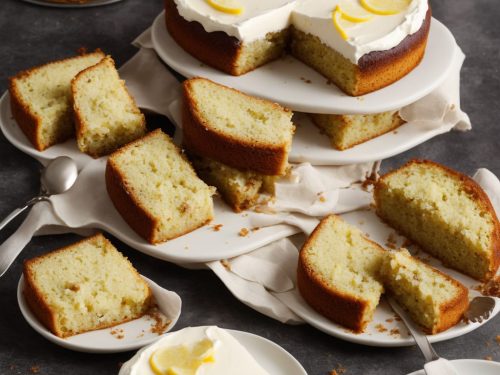 Lemon, crème fraîche & chestnut cake