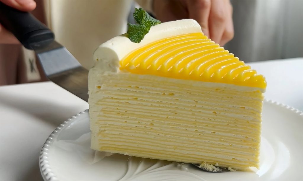 Lemon Drizzle Mille Crêpe Cake