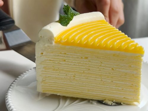 Lemon Drizzle Mille Crêpe Cake