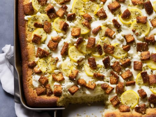 Lemon & Elderflower Traybake