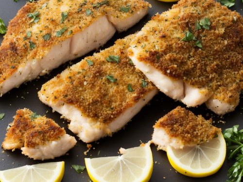 Lemon, herb & Parmesan crusted fish