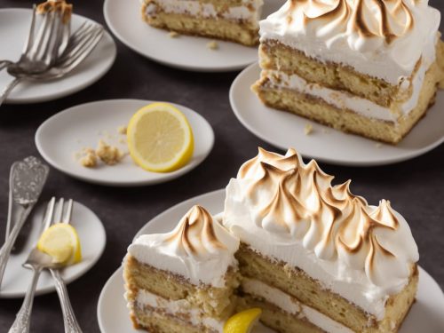 Lemon Meringue Ice Cream Cake