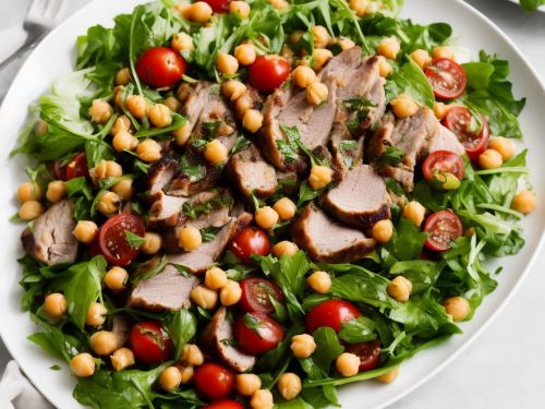 Lemon & Rosemary Pork with Chickpea Salad