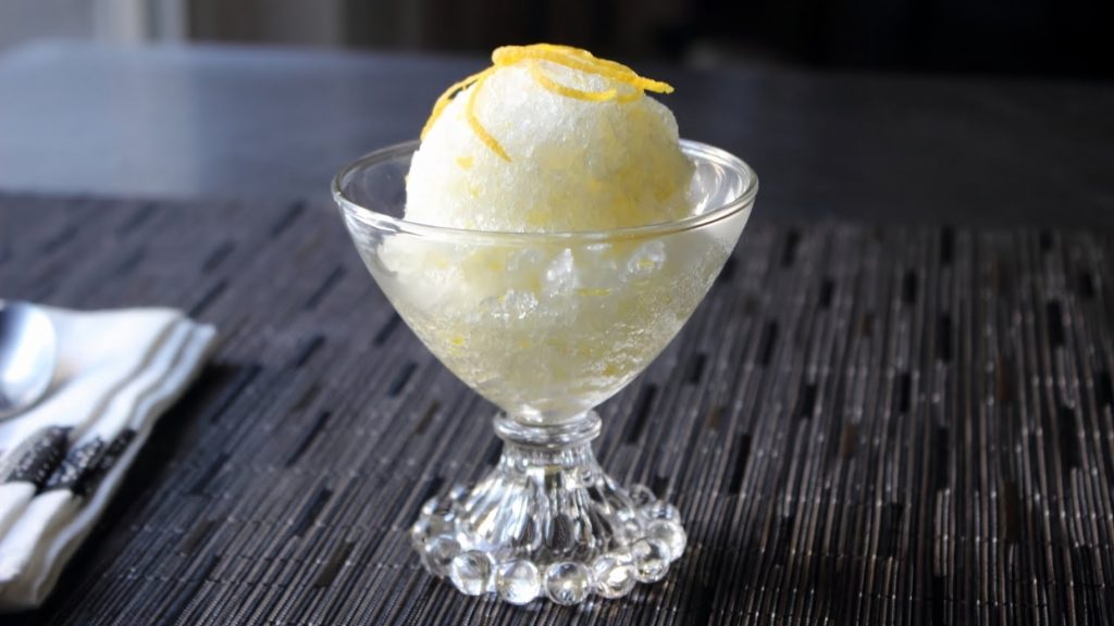 Lemon Sherbet Ice