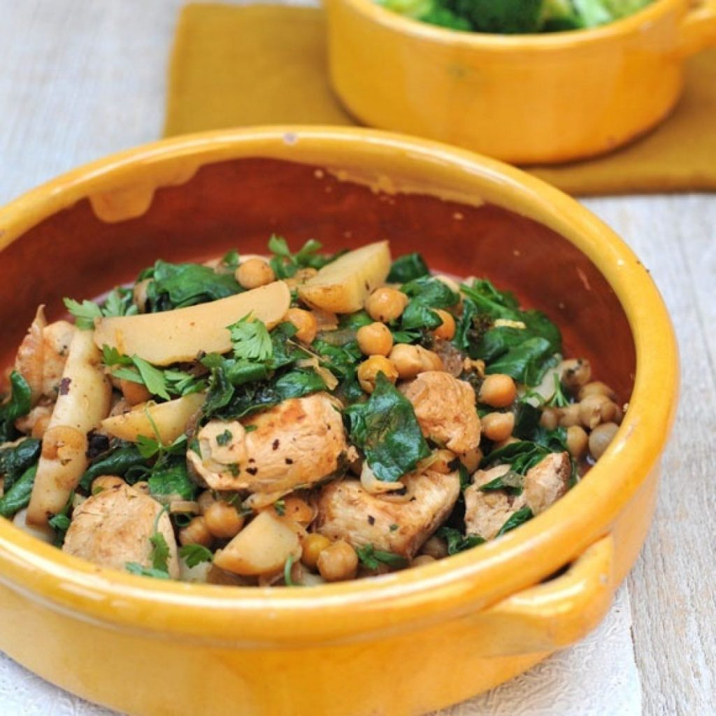 Lemon-Spiced Chicken with Chickpeas