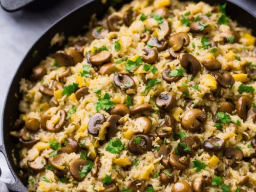 Lemony Mushroom Pilaf