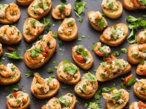 Lemony Prawn Bruschettas