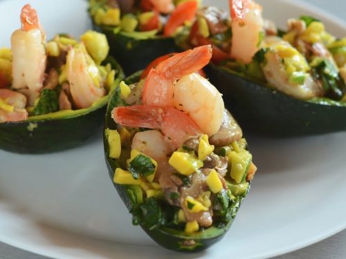 Lemony Prawns & Avocado