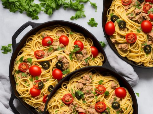 Lemony Tuna, Tomato & Caper One-Pot Pasta