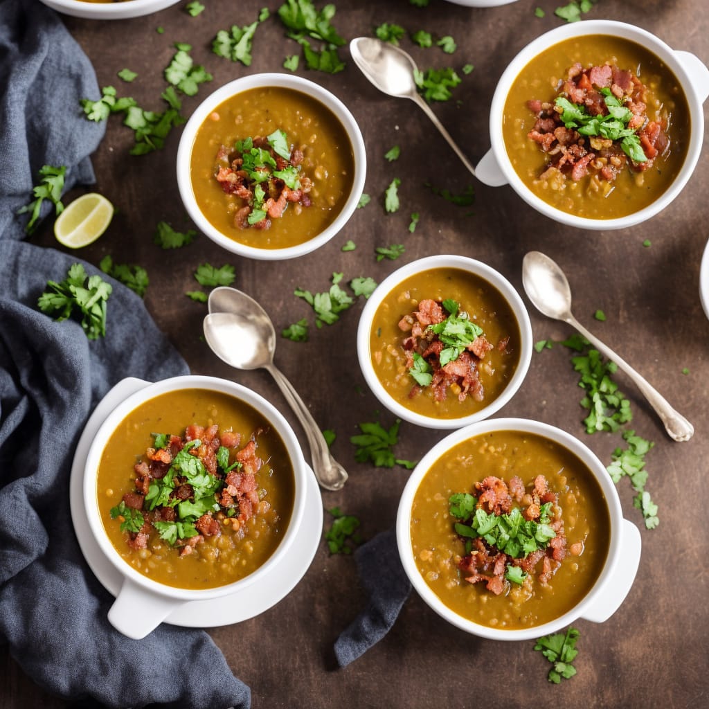 Lentil & Bacon Soup