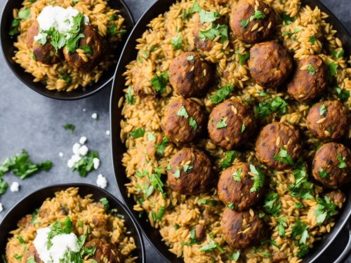 Lentil Kofta with Orzo & Feta