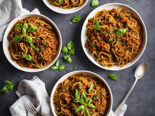 Lentil Ragu with Courgetti