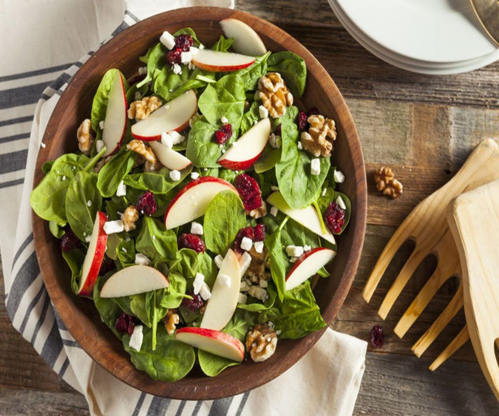 Lettuce, Chicory & Apple Salad with Poppy Seed Dressing