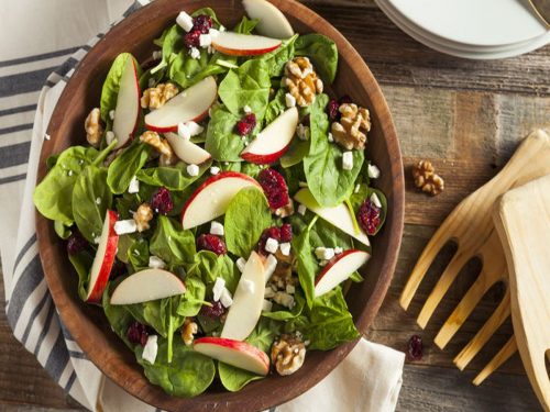 Lettuce, Chicory & Apple Salad with Poppy Seed Dressing