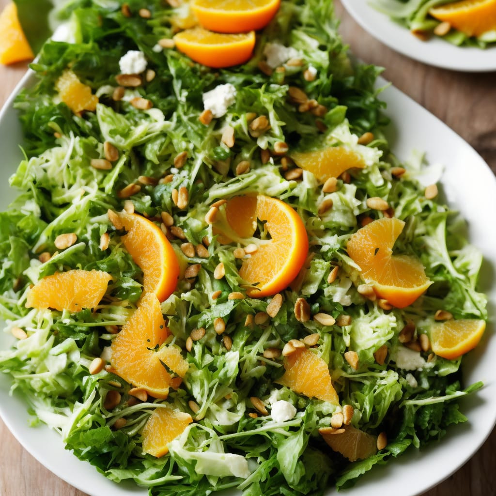 Lettuce & Fennel Salad with Orange & Mustard Dressing