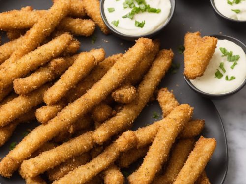 Light and Baked Mozzarella Sticks