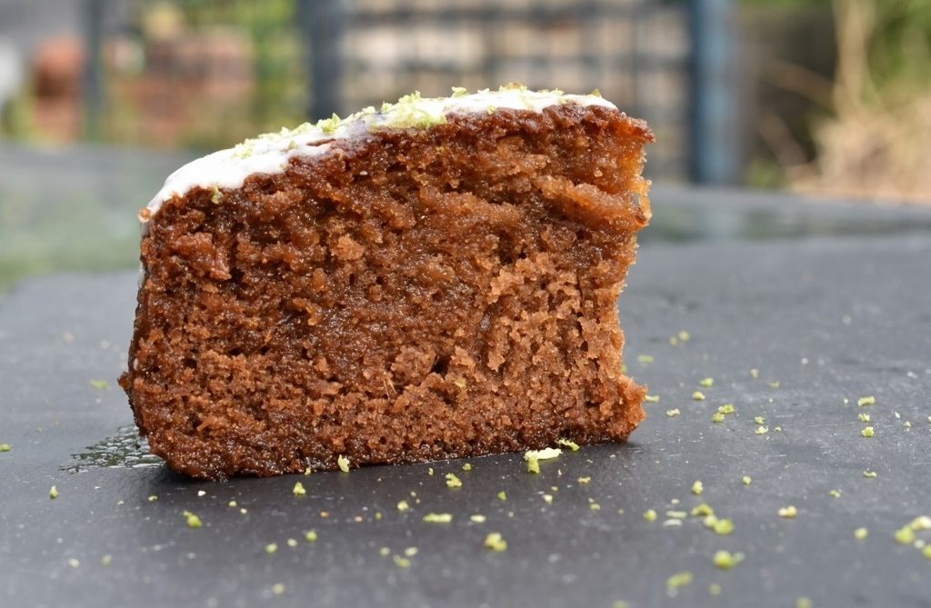 Lime & ginger drizzle cake