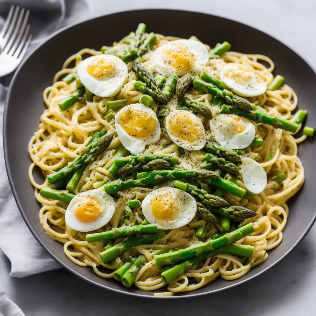 Linguine with Asparagus & Egg