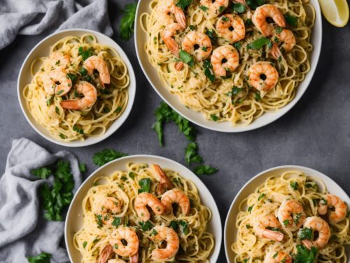 Linguine with Garlic Butter Prawns