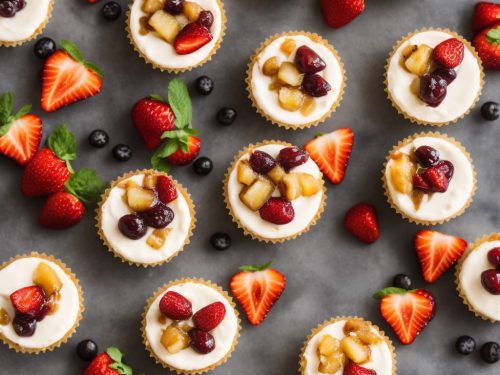 Little Buttermilk Cheesecakes with Honey Roast Summer Fruits