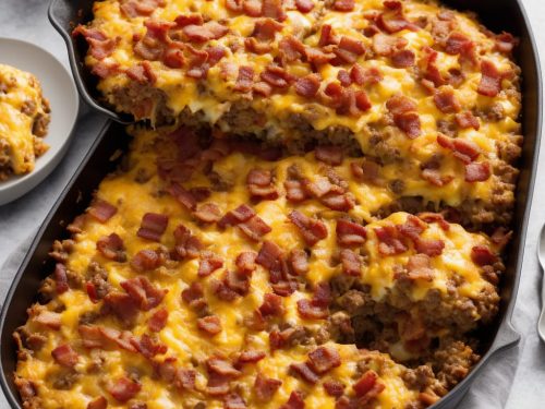 Low-Carb Bacon Cheeseburger Casserole