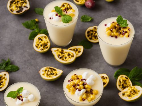 Lychee & Passion Fruit Panna Cottas