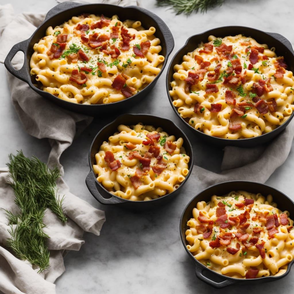 Macaroni Cheese with Bacon & Pine Nuts