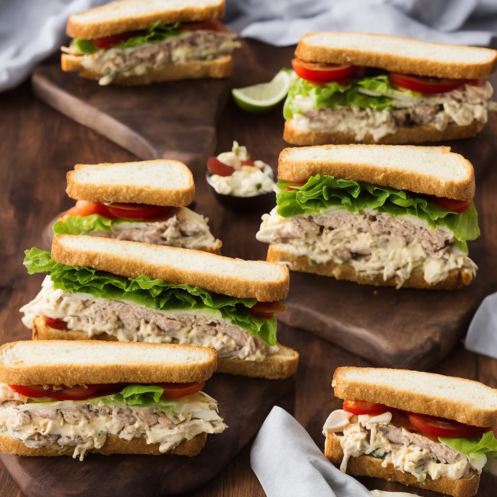 Mackerel Club Sandwich