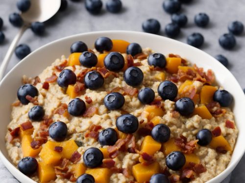 Maple Squash, Bacon & Blueberry Porridge Topper